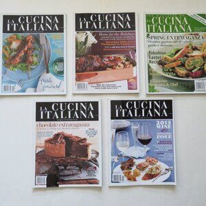 La Cusina Italiana The Magazine Italian Kitchen Cooking Since 1929 Lot of 5